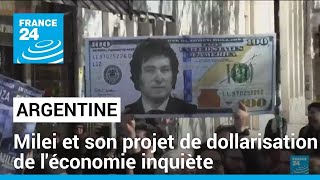 Argentine : Javier Milei et son projet de dollarisation de l'économie inquiète • FRANCE 24
