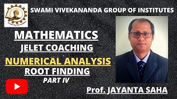JELET MATHEMATICS NUMERICAL ANALYSIS || PART 4 || JELET ||  MISSION CAREER || SVGI ||