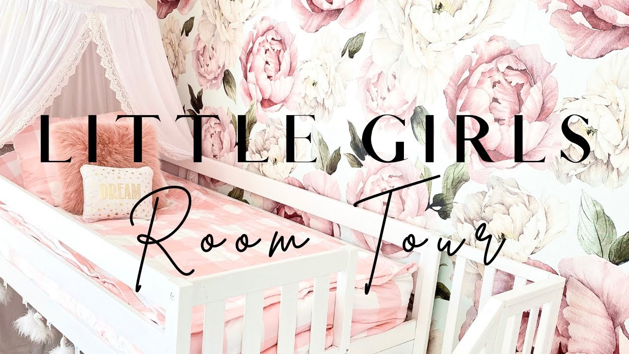 My 4 Yr olds Full Room Tour! Girly room decor ideas & easy ways to organize with Kids
