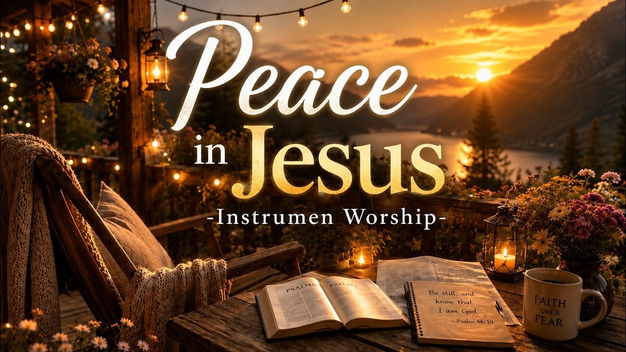 Peace in Jesus 🌅 Relaxing Worship Instrumental for Prayer, Sleep ...