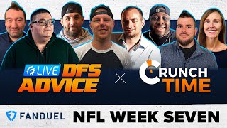 FANDUEL & DRAFTKINGS LIVE NFL DFS PICKS & STRATEGY: WEEK 7