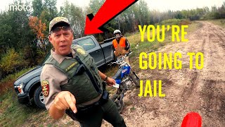 Dirtbiker Gets Pulled Over