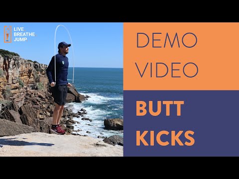 Learn to do the Butt Kicks - Jump Rope Demo
