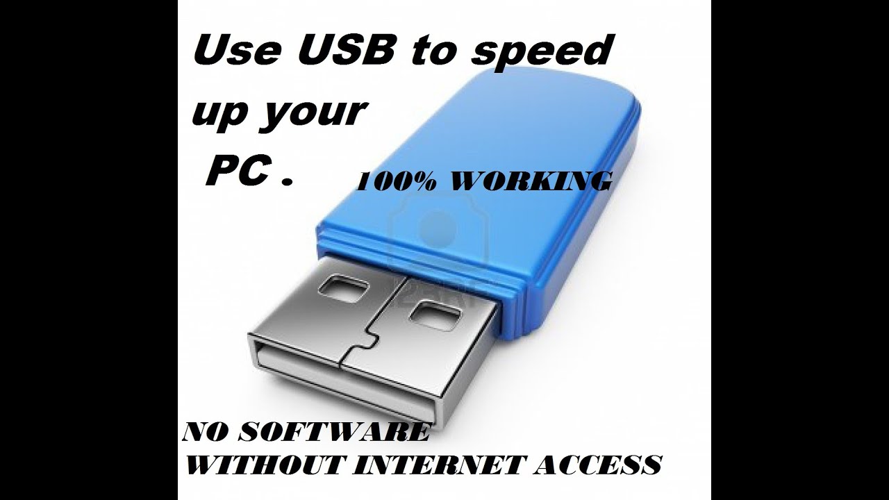 how to speed up your pc/laptop using a USB - YouTube