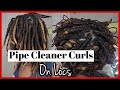 Pipe Cleaner Curls On Shoulder Length Locs | Part 1 | KUWC