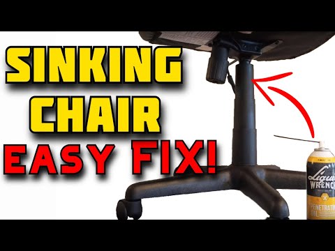 How to fix office chair from sinking | Sinking Chair Fix | How to Replace Office Chair Gas Cylinder