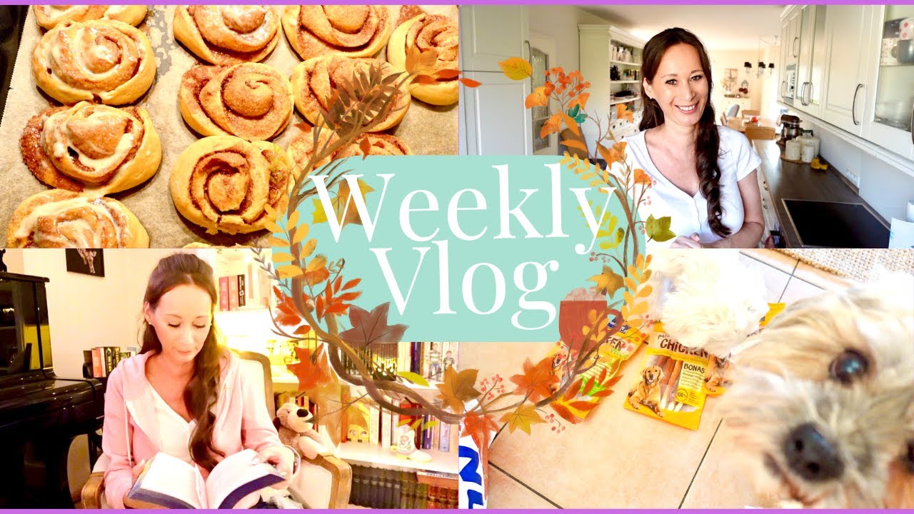 ☀️💞 Weekly VLOG I 🍂 Zimtschnecken backen 🍂 🥣👩🏻‍🍳  I Bücher 🧸 ☕️ 📖☀️💞