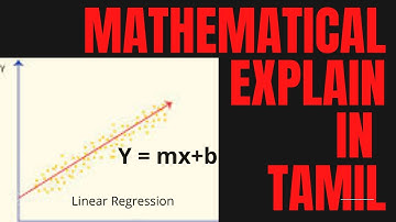 Mathematical explain in linear regression model Tamil | Data seince |Data Analysts