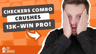Checkers Combo Crushes 13,000-Win Pro Player! #checkers #draughts #howtowin screenshot 2