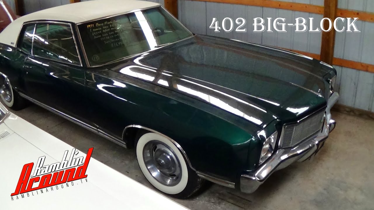 Chevy Monte Carlo 2015 >> 1971 Chevrolet Monte Carlo 402 Big-block V8 64,xxx ... Chevy Monte Carlo 2015 >> 1971 Chevrolet Monte Carlo 402 Big-block V8 64,xxx ...