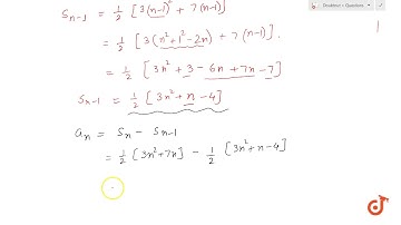 If the sum of the first n terms of an A.P. is `1/2(3n^2+7n)`, then find its nth term.  Hence wr...