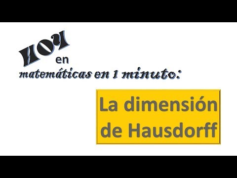 Video: ¿Qué es la dimensión de Hausdorff?
