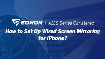 How to Set Up Wired Screen Mirroring for iPhone? | Eonon A12S Series Android 13 Car Stereo
