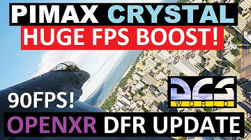 DCS World PIMAX CRYSTAL DFR UPDATE IS a GAME CHANGER! EYE TRACKING ROCKS! 90FPS BUDGET PC!! RTX 4070