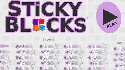 STICKY BLOCKS Level 1 30 Walkthrough