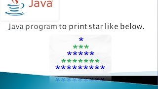java program to print star triangle