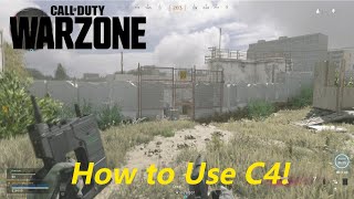 How to use C4 in COD Warzone!