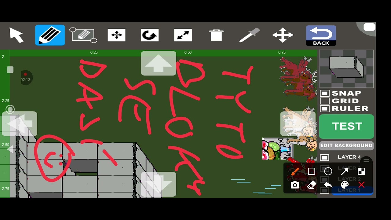 STAVĚNÍ BLOKŮ 2D BUILDING BLOCK # ANIMAL HYBRID # UKÁZKA A HUDBA OD JINUD#1🐉👾⚒️🧱🐆