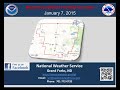 Ground Blizzard Possible Thursday January 8, 2015