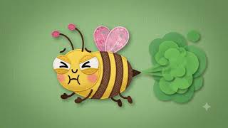 Patchwork Pals Bee fart poop honey