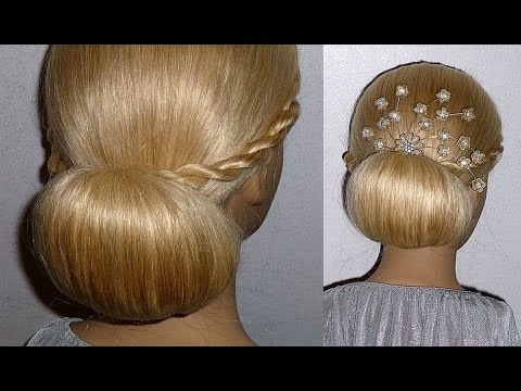 Высокий пучок. Сборы невесты. Wedding Hairstyle. Высокий пучок. Сборы невесты. Wedding Hairstyle.