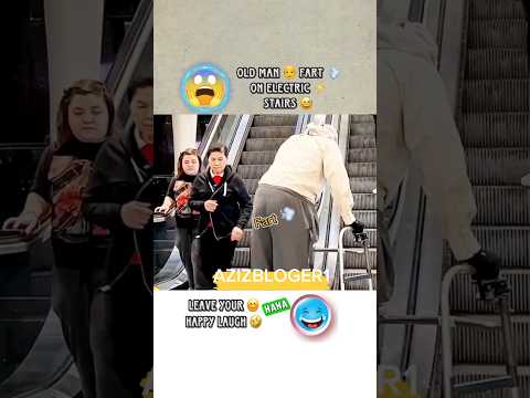 Old Man Fart On Electric Stairs Leave Your Laughing