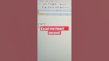 How to make Heart❤️ #shortvideo #excel #heart