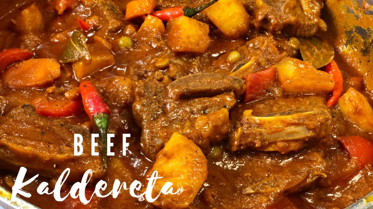 How to make Beef Kaldereta Recipe/Easy to make Beef ... - YouTube