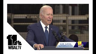 Biden talks economy, manufacturing during visit to Hagerstown