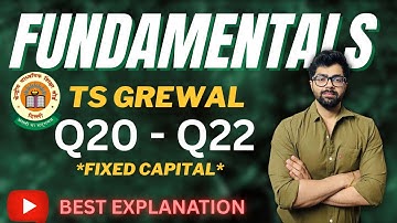 FUNDAMENTALS | Q20, Q21 & Q22 | ACCOUNTS | CLASS 12 | TS GREWAL Solutions | CBSE 2025