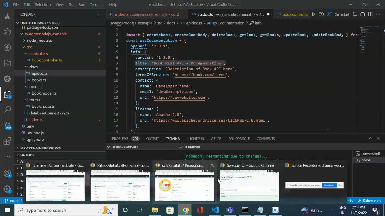 Node JS Typescript REST API with Swagger Documentation - YouTube