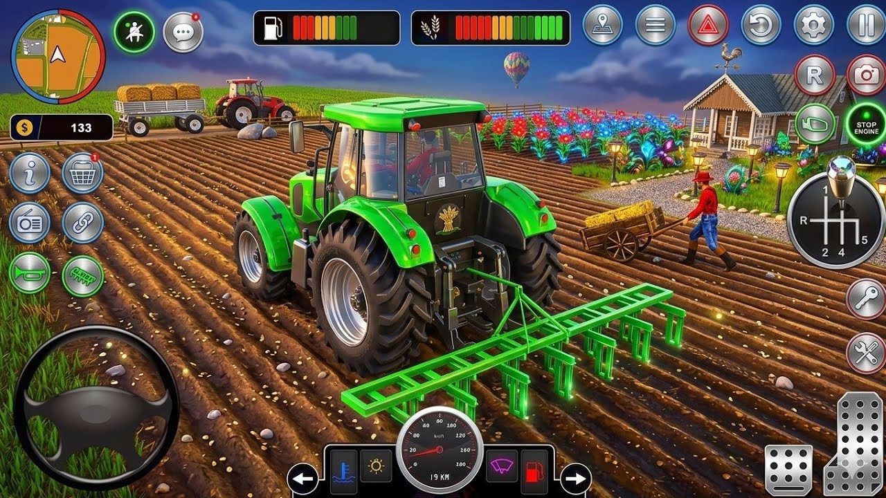 Modern Tractor Farming Driving Simulator 3D - New Tractor Games - Android Gameplay