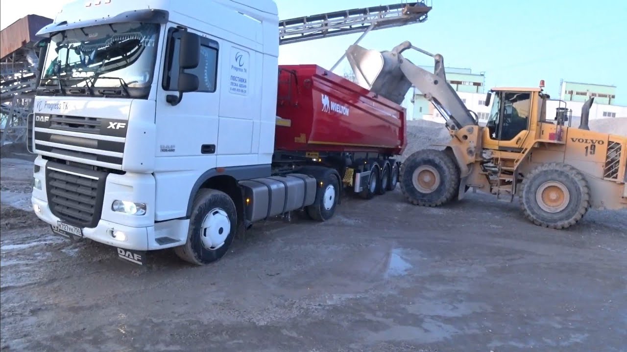 Мёрзнет Щебень?как избежать Прилипания?!Первый рейс в Феврале УРА