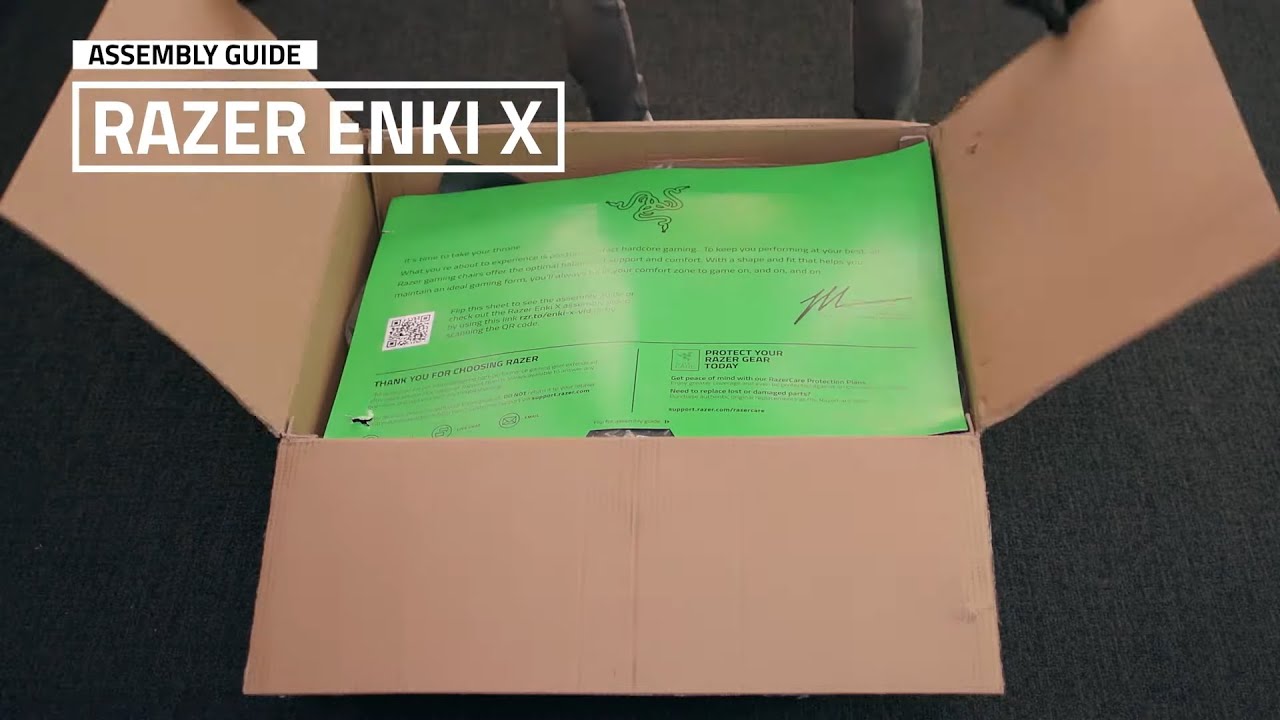 Video: Igralni stol Razer Enki X črn, zelen