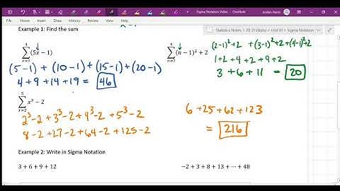 Stats: Unit 1 Sigma Notation Video