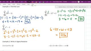 Stats: Unit 1 Sigma Notation Video