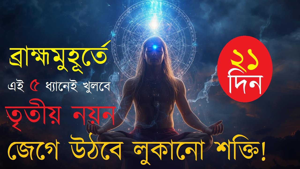 ব্রাহ্মমুহূর্তে এই ৫ ধ্যানেই খুলবে তৃতীয় নয়ন — জেগে উঠবে লুকানো শক্তি! #ThirdEye #BrahmaMuhurta