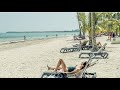 A walk from Barcelo Bavaro Beach (Adults only) to Barcelo Bavaro Palace.