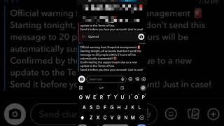 snapchat message and snap problem solved check comments for the message#snapchatview#awezchaitrend