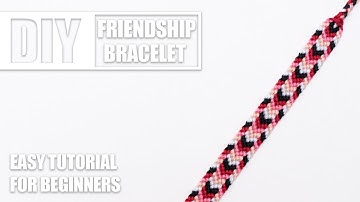 Chevron Double Stripe Illusion Overlap Macrame Friendship Bracelets | Easy Tutorial for Beginners