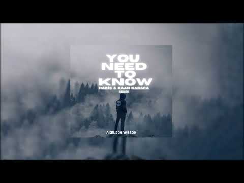 Axel Johansson - You Need To Know ( Habiş & Kaan Karaca remix) @axeljohanssonmusic