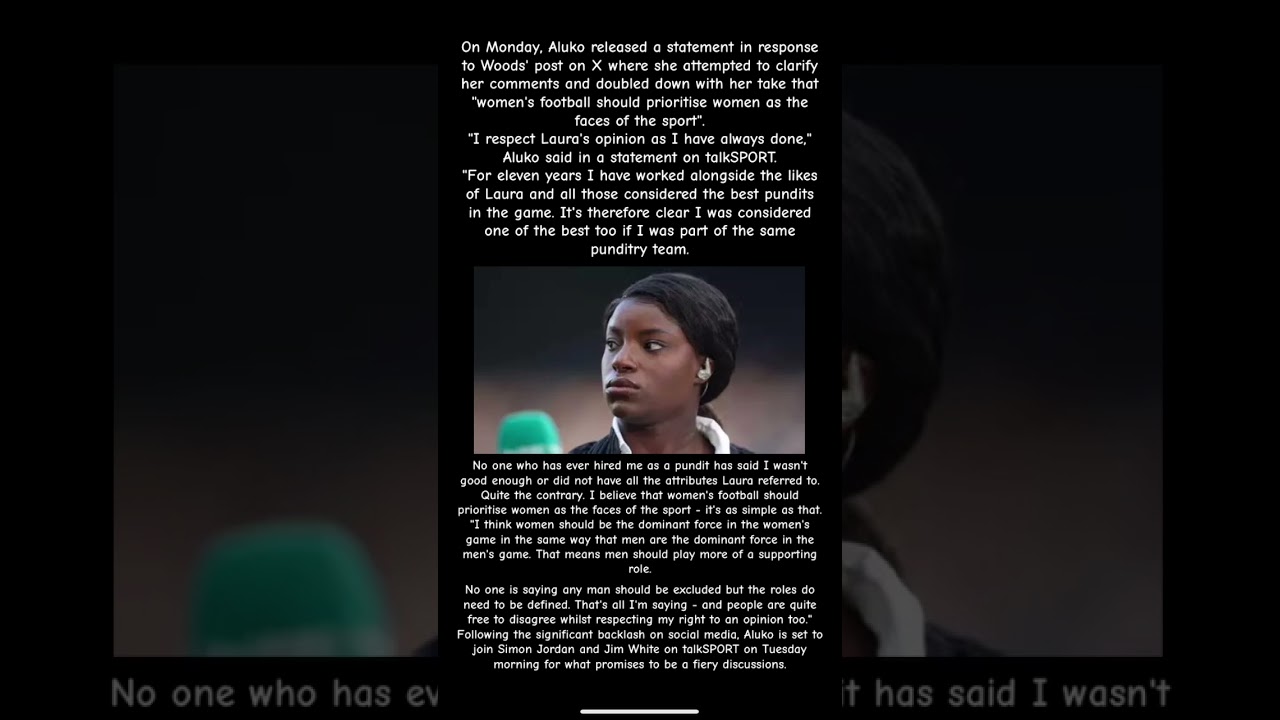 Eni Aluko Issues Statement In Response To Laura Woods!!!!