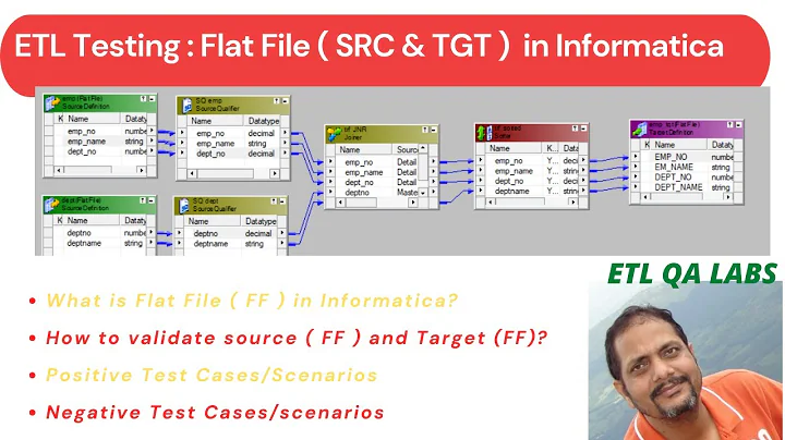 ETL Testing  | Verify Flat File TO Flat File in Informatica using Linux commands