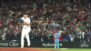 Paul Sewald Slow Motion Pitching Mechanics (3rd Base Side View)