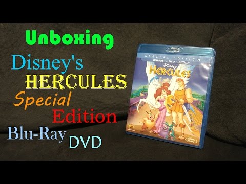 Unboxing Disney S Hercules Special Edition Blu Ray DVD
