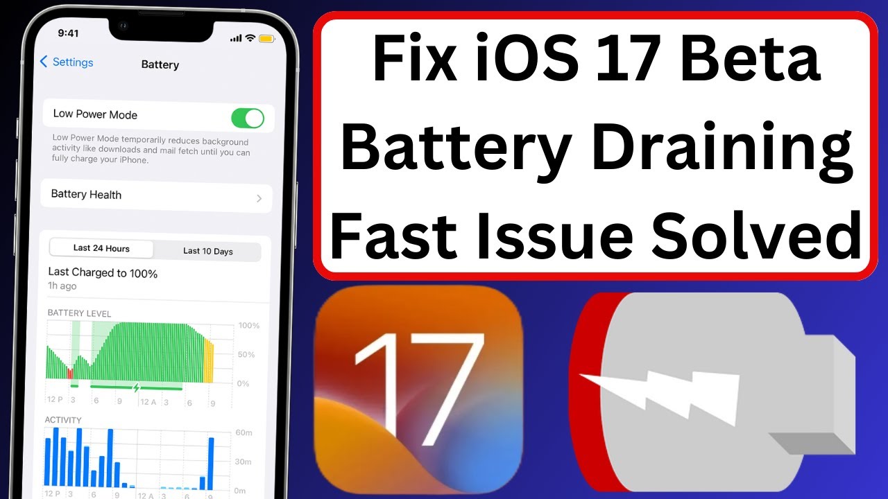 How to Fix iOS 17 Beta Battery Draining Fast Issue On iPhone - YouTube