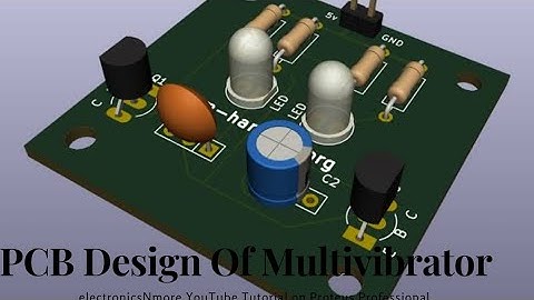 Pcb design of  multivibrator using 555 ic ||  electronics projects || proteus