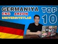 Germaniyaning Top 10 Eng Arzon Universitetlari | Top 10 Cheapest Universities In Germany