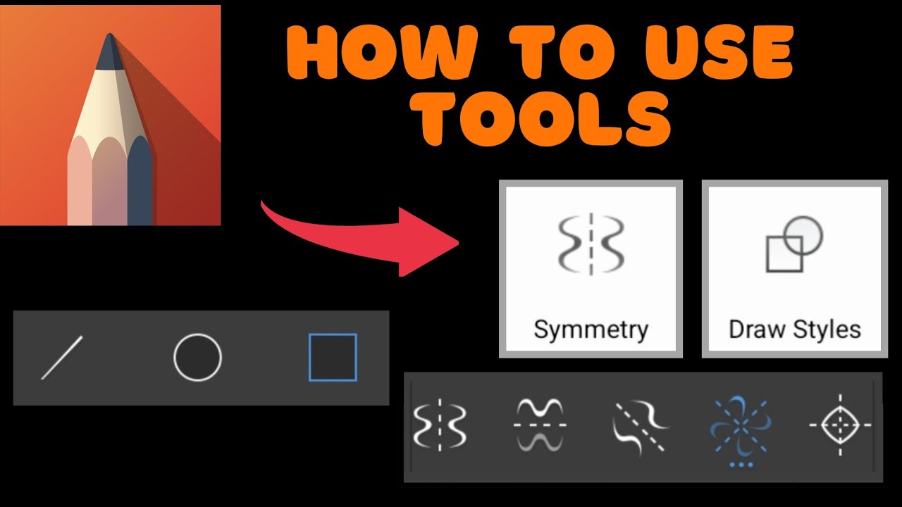 How to use sketchbook app | Autodesk sketchbook tutorial #symmetry # ...