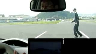 Nissan Autonomous Emergency Steering System in action